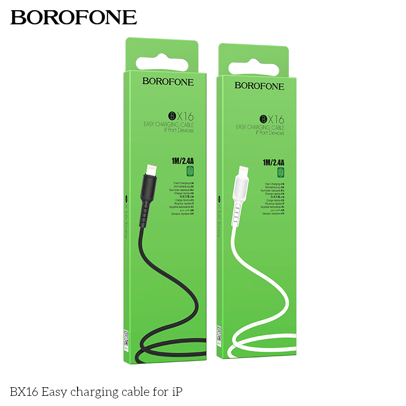 BOROFONE BX16 Easy USB-A to Lightning cable NZ 9